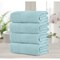 Chic Home Luxurious 4-Piece 100% Pure Turkish Cotton Bath Towels 30" x 54" Dobby Border Design